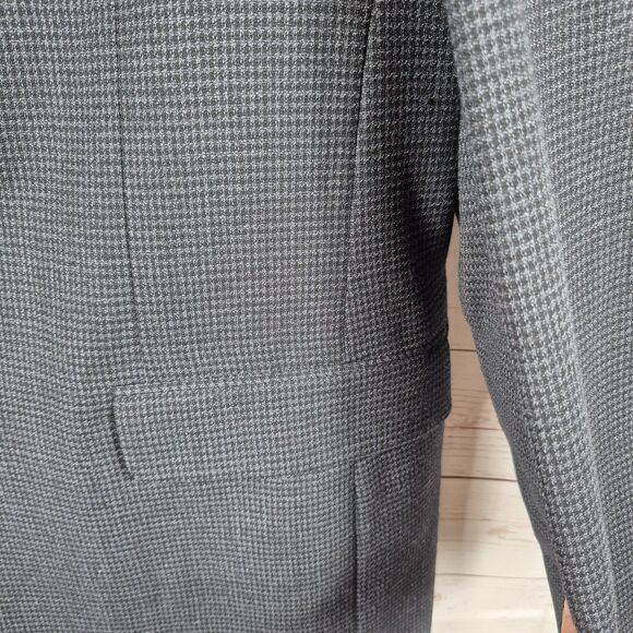 Jones New York Size 40L Men's Jacket Coat Blazer Dark Gray Famous Barr Formal - Picture 4 of 13